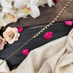 Vriksham Premium Gold-Tone Tiny Round Charms Style Hip Chian-G22414