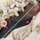 Vriksham Ethnic Statement Silver Doted Charm Chain Style Hip Chian-G22421