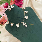 Vriksham Delicate Kundan Pearl Drop With Lightweight Chain Neckpiece-G20377