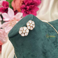 Vriksham Floral Kundan Tassel Pendant Necklace With Elegant Drop Design Neckpiece-G20379