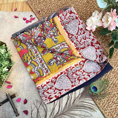 Vriksham Black Kalamkari Saree With Gatti Border-VS4389