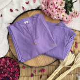 Vriksham Striped Co-ord Set-Violet-VS4409