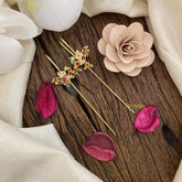 Vriksham Peacock Bugadi Style Earrings-Mutlicolor-G16666