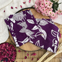 Vriksham Printed Co-ord Set-Purple-VS4414