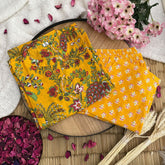 Vriksham Anarkali Style Co-ord Set-Mustered Yellow-VS4417