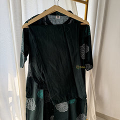 Vriksham Floral Print Co-ord Set-Bottle Green-VS4412