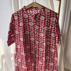 Vriksham Floral Printed Co-ord Set-Pink-VS4415