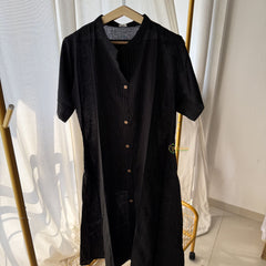 Vriksham Striped Co-ord Set-Black-VS4410