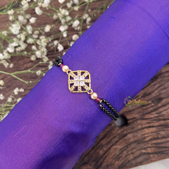 Vriksham Designer Diamond Shape Gold plated Mangalsutra Bracelet-G18798