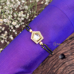 Vriksham Elegant Kundan Style CZ Charm Mangalsutra Bracelet-G18794