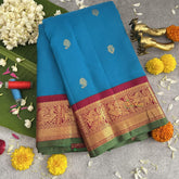 Firosa Ganga Jamanu Border Korvai Pure Silk Saree - VS3999