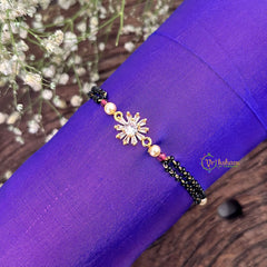 Vriksham Designer Sunflower Style Pendant Mangalsutra Bracelet-G18775