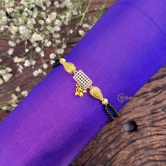 Vriksham AD Stone Ractangular With Two Drop Mangalsutra Bracelet-G18787