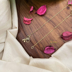 Vriksham Classic Precious Jadau Kundan Anklets-Pink-J3979