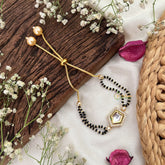 Vriksham Elegant Kundan Style CZ Charm Mangalsutra Bracelet-G18794