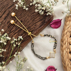 Vriksham Designer AD Stone Diamond Shape Mangalsutra Bracelet-G18771