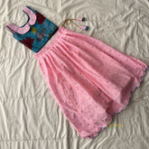 Baby Pink & Firosa Colour Indian Traditional Girls Lehenga Set -VS3754