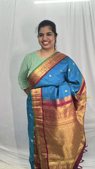 Firosa Ganga Jamanu Border Korvai Pure Silk Saree - VS3999