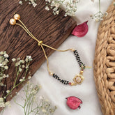 Vriksham AD Stone Sparkling Style With Folral CZ Mangalsutra Bracelet-G18796