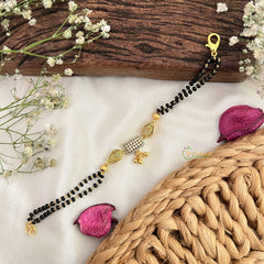 Vriksham AD Stone Ractangular With Two Drop Mangalsutra Bracelet-G18787