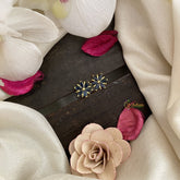 Vriksham Tiny Floral Studs-Blue-G16695