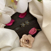 Vriksham Premium Floral Studs-Blue-G16656