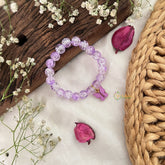 Vriksham Antique Kids Bracelet With Butterfly Pendant-Light Pink Color-G18809