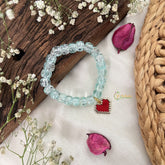 Vriksham Antique Kids Bracelet With Heart Pendant-Firosa Color-G18813