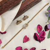 Vriksham Antique AD Stone Elephant Choker Short Neckpiece-Red-G20396