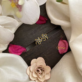 Vriksham Premium Floral Studs-Black-G16658