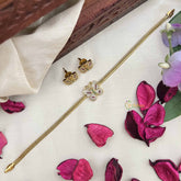 Vriksham Stylish AD Stone Butterfly Choker Short Neckpiece-Red Green-G20397