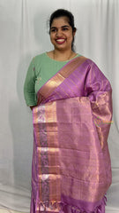 Lavender Pure Silk Saree - VS3990