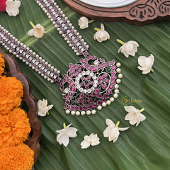 Vriksham Antique Multi‑Strand Pearl Rope With Pearl Fringe Long Neckpiece-Pearl-G19720