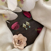 Vriksham Premium Leaf Studs-Pastel Green-G16687