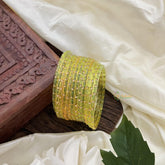 Haldi Color MD Thin Glass Bangle-Set of 12-G14414