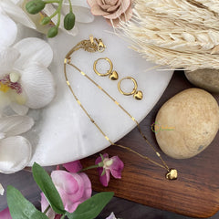 Vriksham Heart Shape Pendant Anti Tarnish Stainless Steel Necklace Chain -G17657