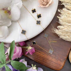 Vriksham Designer Pendants Anti Tarnish Stainless Steel Necklace Chain-Black-G17681