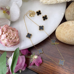 Vriksham Designer Pendants Anti Tarnish Stainless Steel Necklace Chain-Black-G17681