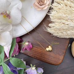 Vriksham Openable Magnet Heart Pendant Anti Tarnish Stainless Steel Necklace Chain-G17694