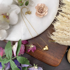 Vriksham Openable Magnet Heart Pendant Anti Tarnish Stainless Steel Necklace Chain-G17694