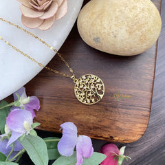 Vriksham Tree Pendant Anti Tarnish Stainless Steel Necklace Chain-G17669