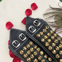 Vriksham Sawagai Premium Black Ghungroo Anklets 4 Row Ghungroo Pair-G19748