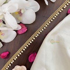 Vriksham Gold Look Alike Pearl Thin Hip Chain-G17972
