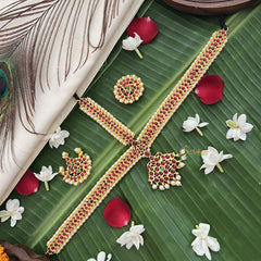 Vriksham Traditional Kemp Gold Plated Moon Tikka With Chandran Suriyan-G19635