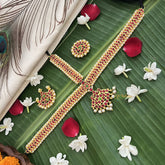 Vriksham Traditional Kemp Gold Plated Moon Tikka With Chandran Suriyan-G19635