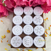 Vriksham Multicolor Round Silver Diamond Crystal Bindis Pack (Set of 12)-BB3606