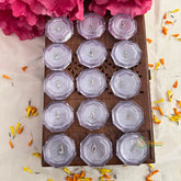 Vriksham Designer Crystal Pear Shape Sparkle Bindis Pack (Set of 15)-BB3608