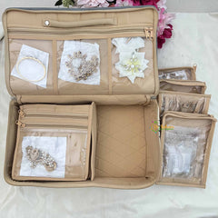 Vriksham Designer Jewelry Organizer Bags with Pouches -RG344