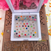 Vriksham Multicolour Stone Premium Bindis Case-BB3619