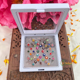 Vriksham Multicolour Stone Studded Fancy Bindi Case-BB3618